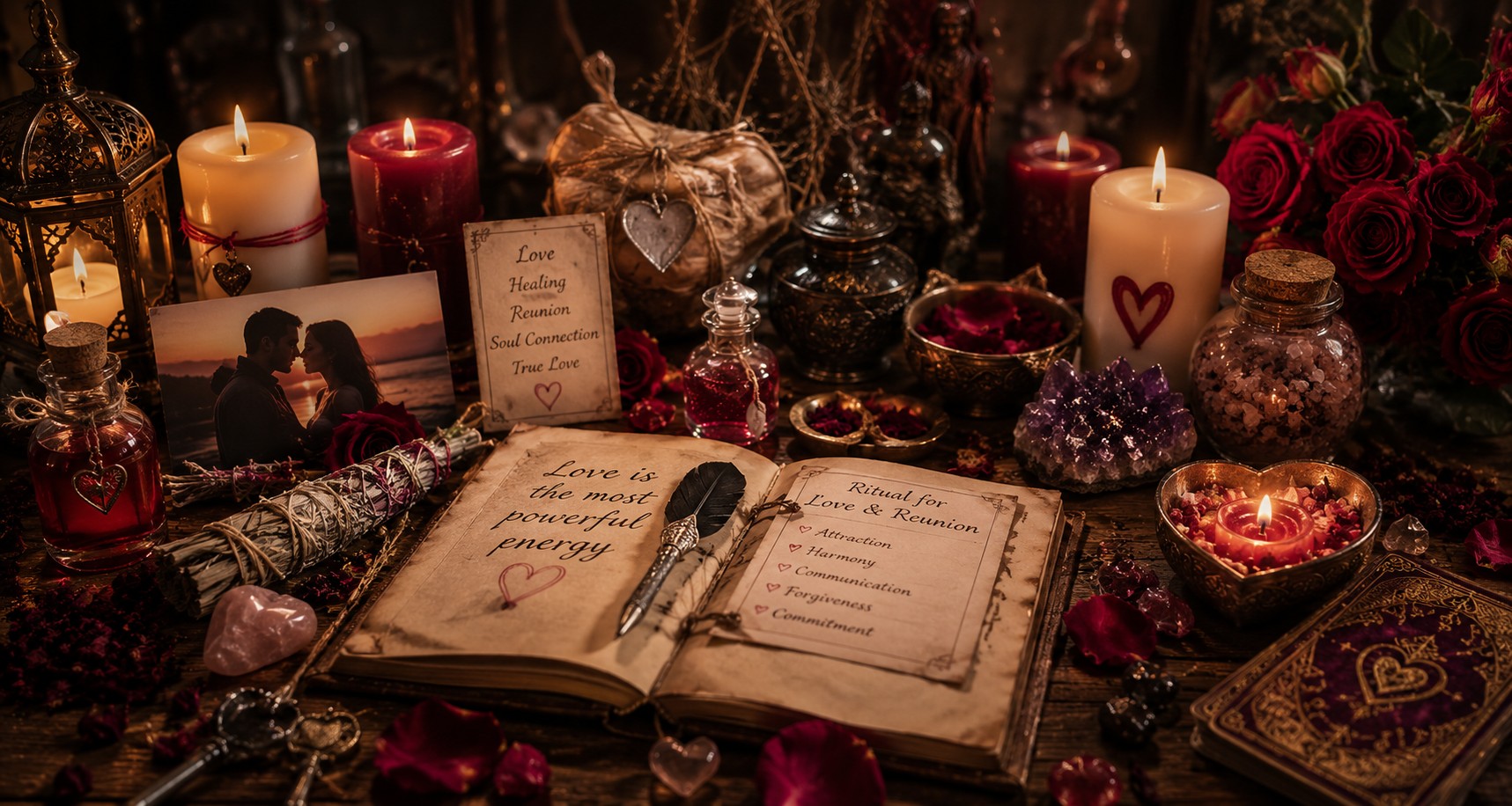 Warm candlelight ambiance — confidential love guidance consultations Canada