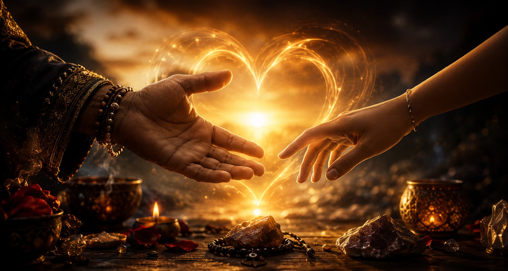 Mystical candlelight and mist — spiritual love guidance in Canada
