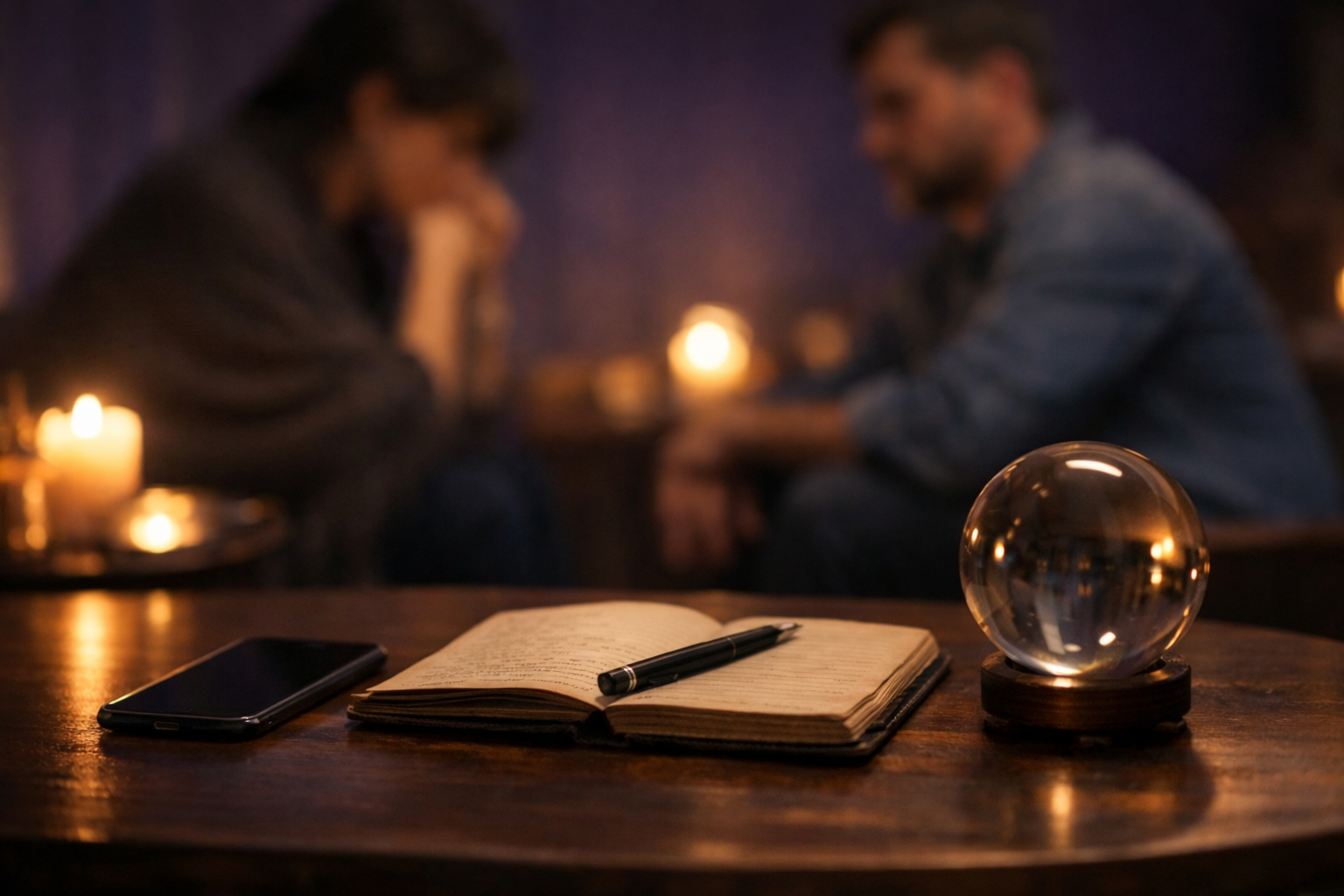 Candlelit atmosphere — spiritual love consultations Canada